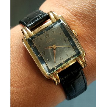 Doxa ANTICO OROLOGIO POLSO DORATO epoca 1900 meccanico OLD WRIST WATCH anni 60