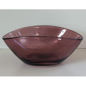 ANTICA CIOTOLA Vetro Ametista MURANO Italy ANNI 4O Vintage Bowl SVUOTA TASCHE