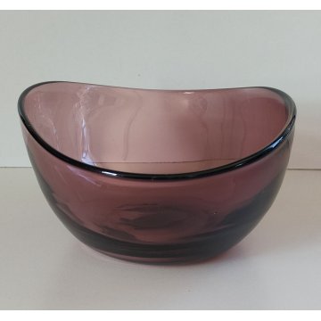 ANTICA CIOTOLA Vetro Ametista MURANO Italy ANNI 4O Vintage Bowl SVUOTA TASCHE