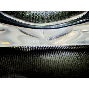 Lalique CIOTOLA CRISTALLO CENTROTAVOLA France BOWL FROSTED GLASS  Oak Leaf