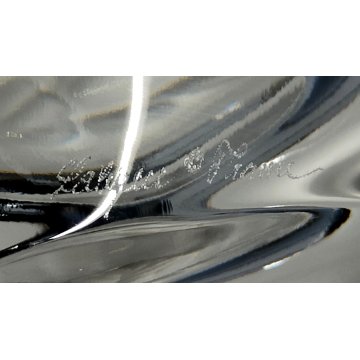 Lalique CIOTOLA CRISTALLO CENTROTAVOLA France BOWL FROSTED GLASS  Oak Leaf