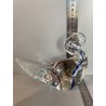 SCULTURA FIGURA CIGNO VETRO Murano BLU ROSSO TRANSPARENTE VINTAGE GLASS SWAN '70