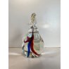 SCULTURA FIGURA CIGNO VETRO Murano BLU ROSSO TRANSPARENTE VINTAGE GLASS SWAN '70