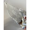 SCULTURA FIGURA CIGNO VETRO Murano BLU ROSSO TRANSPARENTE VINTAGE GLASS SWAN '70