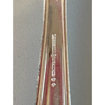 VINTAGE SET POSATE 8 pers. - 24 Pz. F.lli Calderoni METALLO ARGENTATO Art Decò