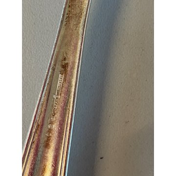 VINTAGE SET POSATE 8 pers. - 24 Pz. F.lli Calderoni METALLO ARGENTATO Art Decò