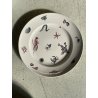 RARO SET 7 PIATTI CERAMICA S.C. Richard "Frutti di mare" DIPINTI A MANO Art Decò
