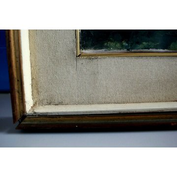 GRANDE QUADRO DIPINTO OLIO SU TELA FIGURATIVO D'Alessandro DANZA UOMO FOLLA '64