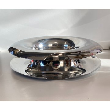 FRUTTIERA BOWL FRUIT LOOP TRAY DESIGN Lisa Vincitorio ALESSI ACCIAIO INOX ø 34cm