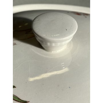 ANTICA ZUPPIERA CERAMICA DESIGN Richard Ginori DECORO MARINO ø 27 x 15 cm '40