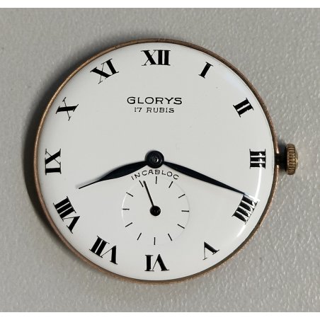 MOVIMENTO OROLOGIO POLSO Glorys 320 meccanico ANNI 60 WRIST WATCH dial ø 31