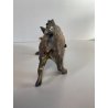 SCULTURA FIGURA CINGHIALE PORCELLANA Biscuit  ANIMALE SELVATICO 19x10,5 cm/h