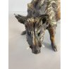 SCULTURA FIGURA CINGHIALE PORCELLANA Biscuit  ANIMALE SELVATICO 19x10,5 cm/h