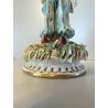 STATUINA  VINTAGE FIGURA PORCELLANA CAPODIMONTE "Ponti" BAMBINO OLANDESE ZOCCOLI