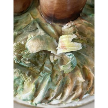 STATUINA  VINTAGE FIGURA PORCELLANA CAPODIMONTE "Ponti" BAMBINO OLANDESE ZOCCOLI