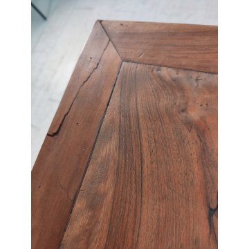 ANTICO COMODINO IMPERO epoca 1800 BAFFO Legno Noce CASSETTO ANTA Old Night Table