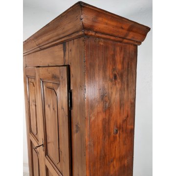 ANTICO ARMADIO PIEMONTESE legno abete FORMELLE epoca 1800 GUARDAROBA DISPENSA