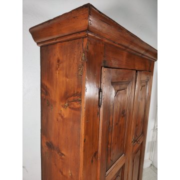 ANTICO ARMADIO PIEMONTESE legno abete FORMELLE epoca 1800 GUARDAROBA DISPENSA
