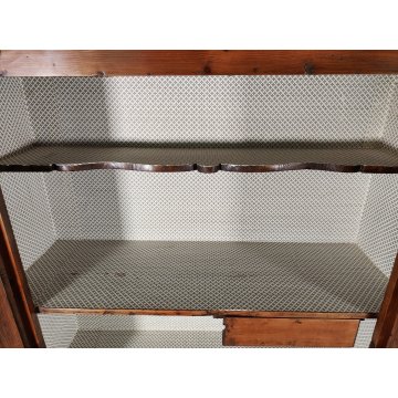 ANTICO ARMADIO PIEMONTESE legno abete FORMELLE epoca 1800 GUARDAROBA DISPENSA