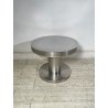 VELCA Tavolino Rotondo VINTAGE Acciaio ø 51 cm Coffèe Table SALOTTO Italia 1970