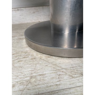 VELCA Tavolino Rotondo VINTAGE Acciaio ø 51 cm Coffèe Table SALOTTO Italia 1970