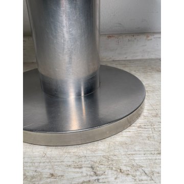 VELCA Tavolino Rotondo VINTAGE Acciaio ø 51 cm Coffèe Table SALOTTO Italia 1970