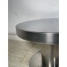 VELCA Tavolino Rotondo VINTAGE Acciaio ø 51 cm Coffèe Table SALOTTO Italia 1970