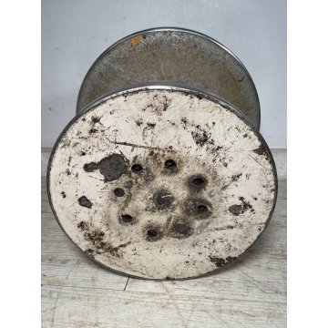 VELCA Tavolino Rotondo VINTAGE Acciaio ø 51 cm Coffèe Table SALOTTO Italia 1970