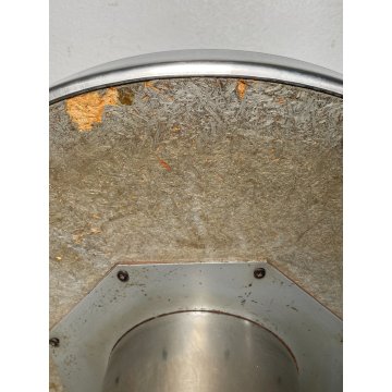 VELCA Tavolino Rotondo VINTAGE Acciaio ø 51 cm Coffèe Table SALOTTO Italia 1970