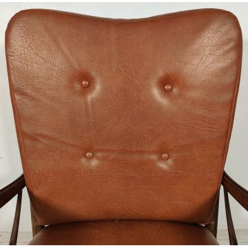 POLTRONA DESIGN Paolo Buffa ANNI 40 Italy SEDIA LEGNO imbottita VINTAGE ARMCHAIR POLTRONA DESIGN Paolo Buffa ANNI 40 Italy SEDIA LEGNO imbottita VINTAGE ARMCHAIR