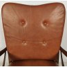 POLTRONA DESIGN Paolo Buffa ANNI 40 Italy SEDIA LEGNO imbottita VINTAGE ARMCHAIR