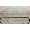 TAVOLINO VETRO Design FIAM ITALIA anni 70 VINTAGE Glass Coffee Table SALOTTO