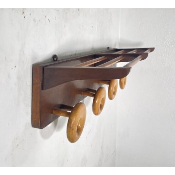 APPENDIABITI PARETE DESIGN LEGNO MIDCENTURY ITALY ANNI 60 ATTACCAPANNI ENTRATA