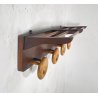APPENDIABITI PARETE DESIGN LEGNO MIDCENTURY ITALY ANNI 60 ATTACCAPANNI ENTRATA