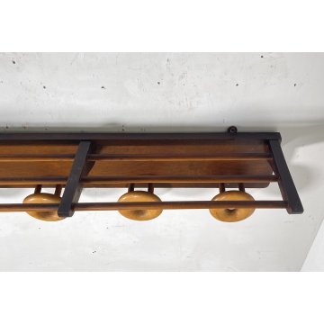 APPENDIABITI PARETE DESIGN LEGNO MIDCENTURY ITALY ANNI 60 ATTACCAPANNI ENTRATA