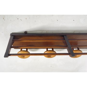 APPENDIABITI PARETE DESIGN LEGNO MIDCENTURY ITALY ANNI 60 ATTACCAPANNI ENTRATA