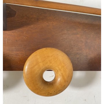 APPENDIABITI PARETE DESIGN LEGNO MIDCENTURY ITALY ANNI 60 ATTACCAPANNI ENTRATA