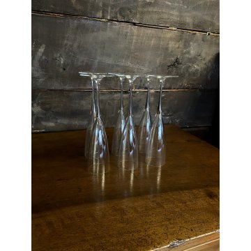 SET 6 BICCHIERI FLUTE A CHAMPAGNE Dom Perignon CRISTALLO Baccarat 23,3 cm/h '900