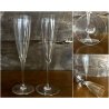 SET 2 FLUTE CHAMPAGNE Dom Perignon CRISTALLO Baccarat 23,3cm VINTAGE '60s LUXURY