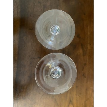 SET 2 FLUTE CHAMPAGNE Dom Perignon CRISTALLO Baccarat 23,3cm VINTAGE '60s LUXURY