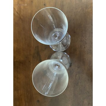 SET 2 FLUTE CHAMPAGNE Dom Perignon CRISTALLO Baccarat 23,3cm VINTAGE '60s LUXURY