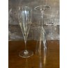 SET 2 FLUTE CHAMPAGNE Dom Perignon CRISTALLO Baccarat 22,8cm VINTAGE '60s LUXURY