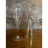 SET 2 FLUTE CHAMPAGNE Dom Perignon CRISTALLO Baccarat 22,8cm VINTAGE '60s LUXURY