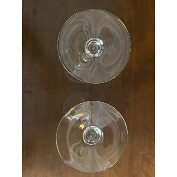 SET 2 FLUTE CHAMPAGNE Dom Perignon CRISTALLO Baccarat 22,8cm VINTAGE '60s LUXURY