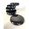 BOX REXITE Multiplor ROTATING DESK ORGANAIZER DESIGN Rino Pirovano NERO 1977