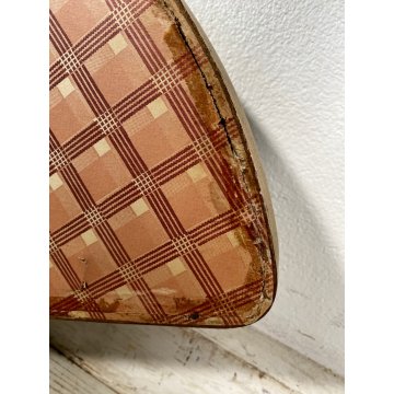 ANTICO VENTAGLIO DIPINTO F. Gomez RITRATTO FEMMINILE TECA VENTAGLIERA LEGNO '900