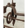 ANTICO Girarrosto MECCANICO da CAMINO Strumento a Peso FERRO BATTUTO epoca 1700