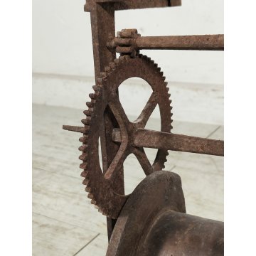 ANTICO Girarrosto MECCANICO da CAMINO Strumento a Peso FERRO BATTUTO epoca 1700 ANTICO Girarrosto MECCANICO da CAMINO Strumento a Peso FERRO BATTUTO epoca 1700