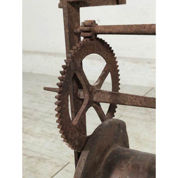 ANTICO Girarrosto MECCANICO da CAMINO Strumento a Peso FERRO BATTUTO epoca 1700 ANTICO Girarrosto MECCANICO da CAMINO Strumento a Peso FERRO BATTUTO epoca 1700