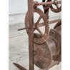 ANTICO Girarrosto MECCANICO da CAMINO Strumento a Peso FERRO BATTUTO epoca 1700